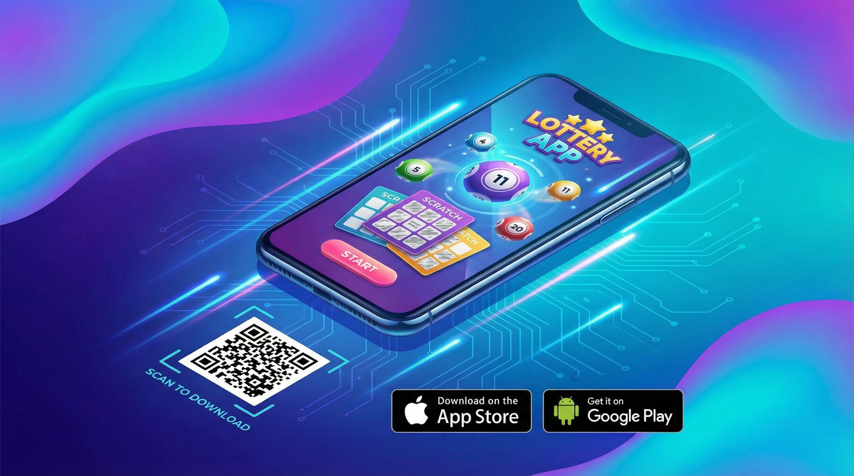 双色球 APP下载界面